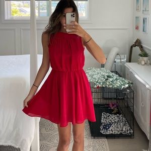 Bloomingdale’s Red Dress